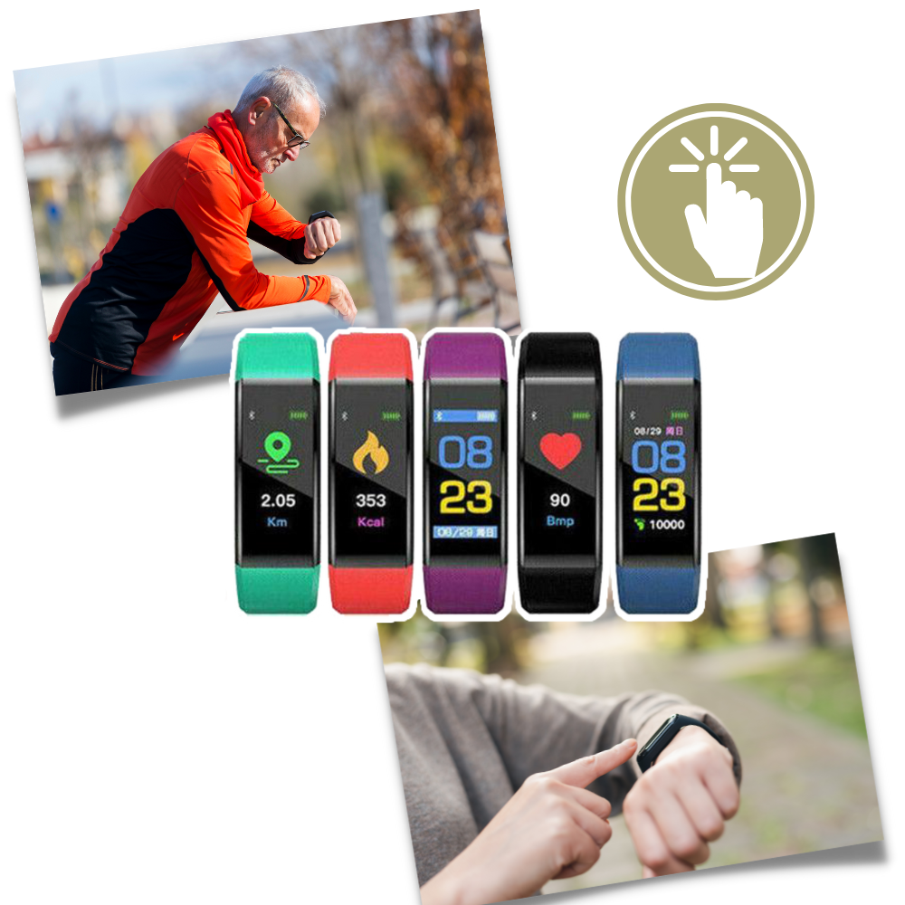 BowLift | VitaWatch | Senior Smartwatch with Health Monitor and Large LED Screen