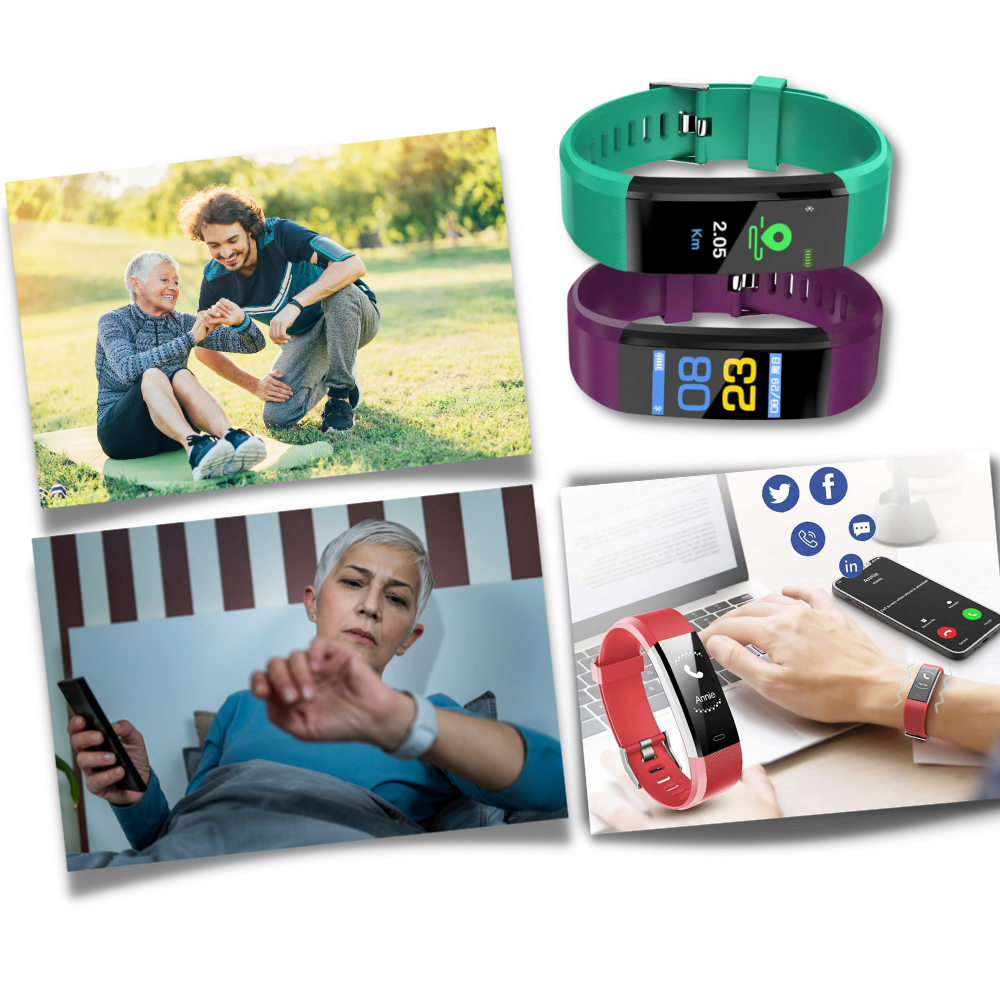 BowLift | VitaWatch | Senior Smartwatch with Health Monitor and Large LED Screen