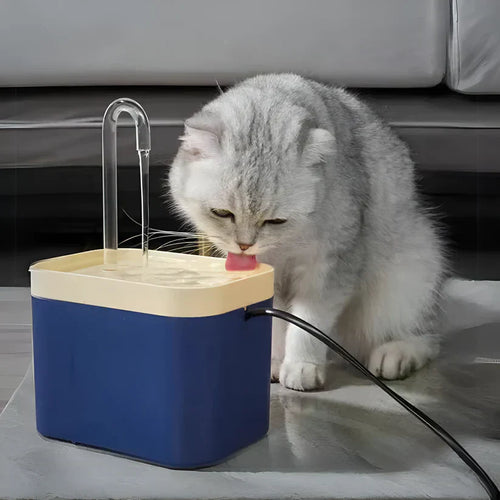 Silent Automatic Water Fountain for Cats - PureFlow Bowlift