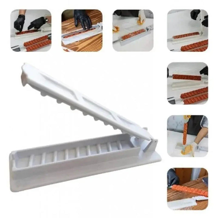 Single Row Kebab Maker BBQ Meat Skewer Reusable Barbecue Maker | Bowlift
