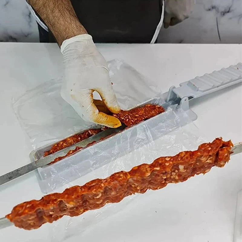 Single Row Kebab Maker BBQ Meat Skewer Reusable Barbecue Maker | Bowlift