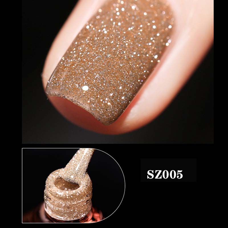 High density glitter nail gel polish | Bowlift