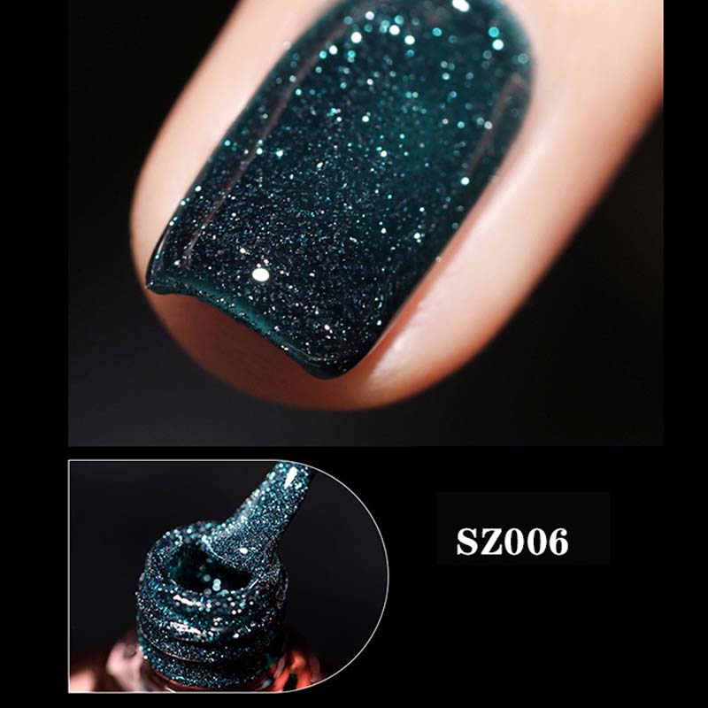 High density glitter nail gel polish | Bowlift