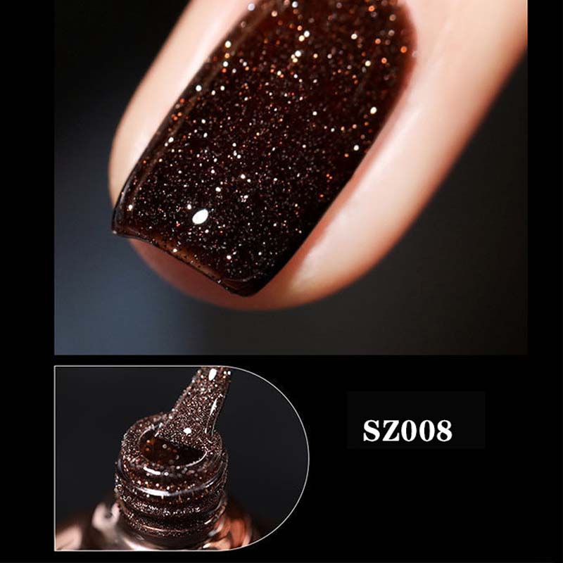 High density glitter nail gel polish | Bowlift