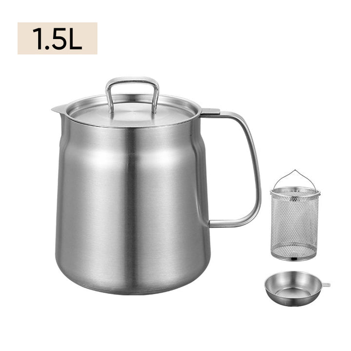2-in-1 Stainless Steel Multifunctional Oil Strainer Pot | Bowlift