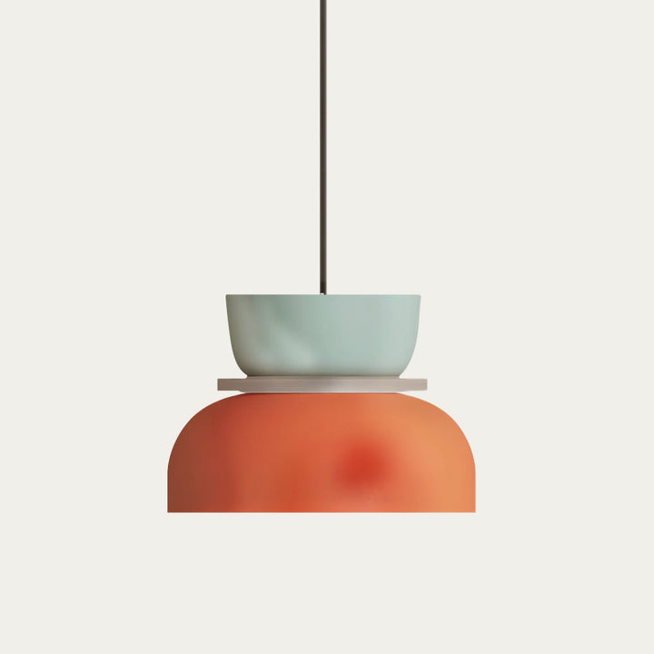 BowLift | Nordic Color Block Pendant Light Fixture - Modern Hanging Lamp for Kitchen & Dining Room