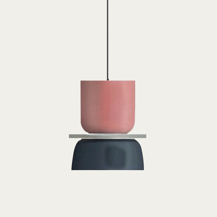 BowLift | Nordic Color Block Pendant Light Fixture - Modern Hanging Lamp for Kitchen & Dining Room