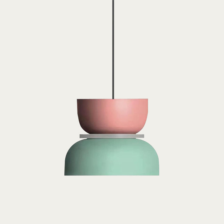 BowLift | Nordic Color Block Pendant Light Fixture - Modern Hanging Lamp for Kitchen & Dining Room