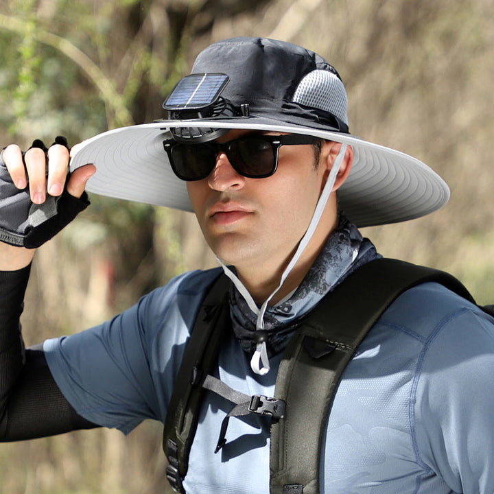 BowLift | Solar and USB Charging Fan Outdoor Fishing Hat