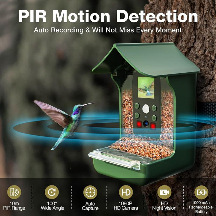 BowLift | Smart Bird Feeder with PIR Motion Detection and Auto Capture