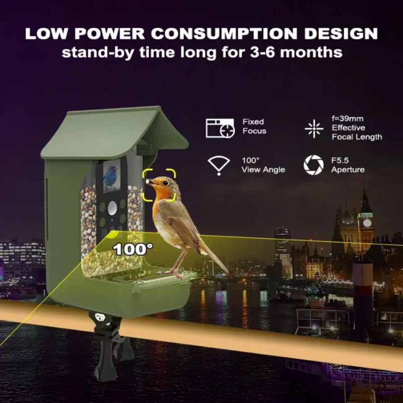 BowLift | Smart Bird Feeder with PIR Motion Detection and Auto Capture