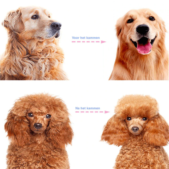 SmoothGroom Double-Sided Pet Grooming Comb Bowlift