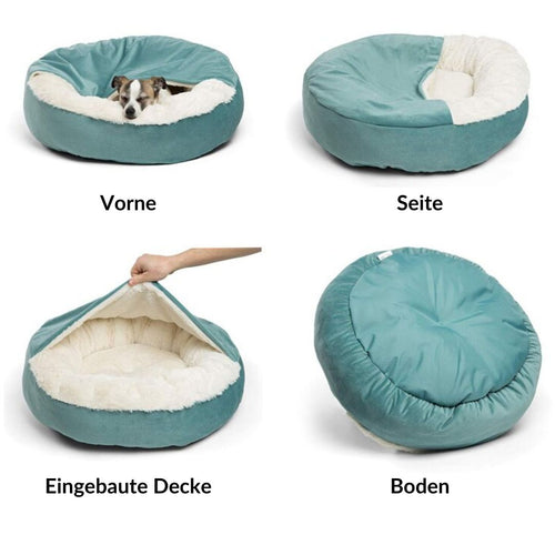 SnuggleNest Dog Cuddle Cave - The Ultimate Comfort for Your Pet Bowlift