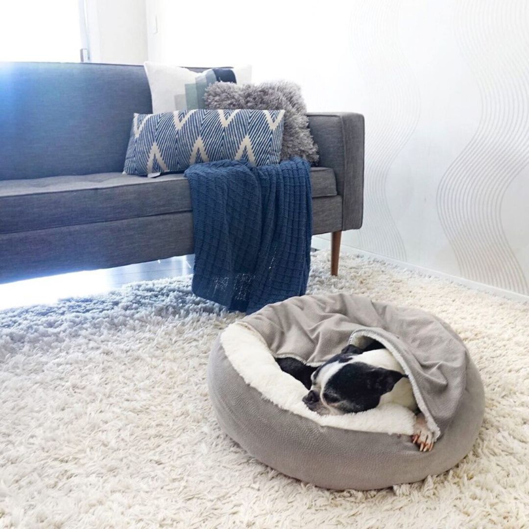 SnuggleNest Dog Cuddle Cave - The Ultimate Comfort for Your Pet Bowlift