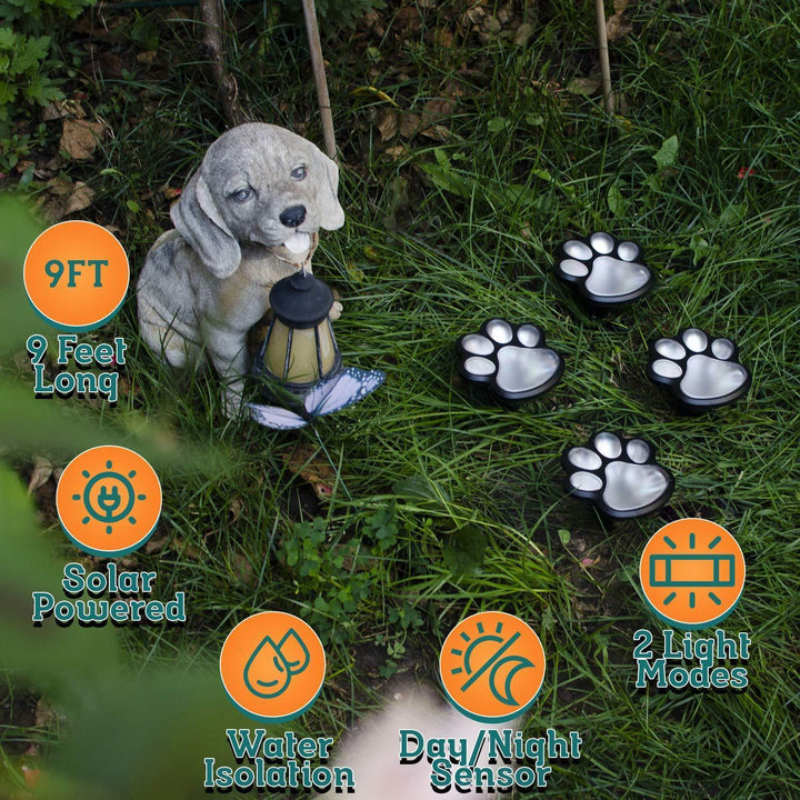 BowLift | Paw Print Garden Lights