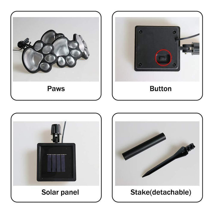 BowLift | Paw Print Garden Lights