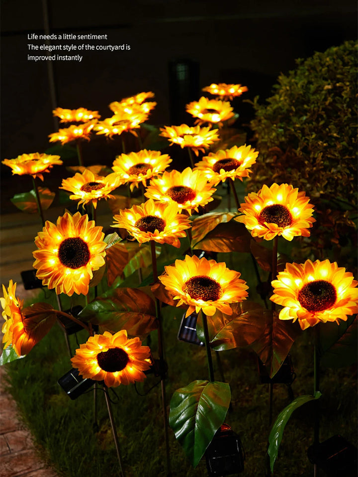 BowLift | SolarBloom Waterproof Solar - Powered Sunflower Lamp