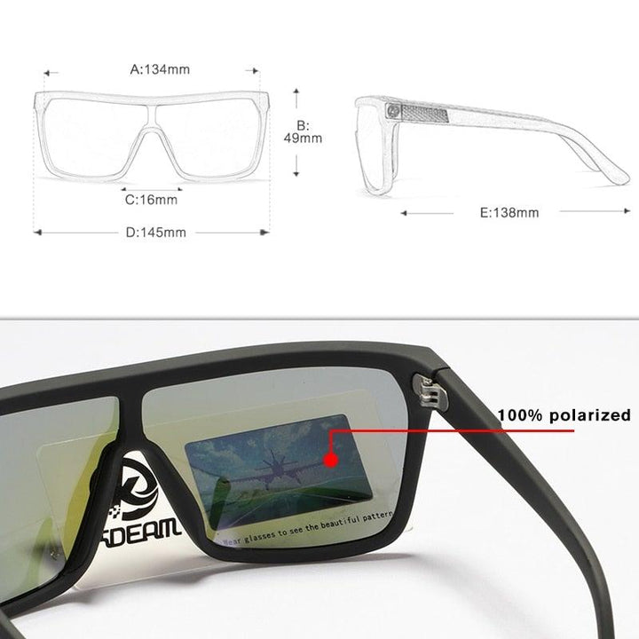 BowLift | Solo Glasses - Polarized Large Frame Glasses