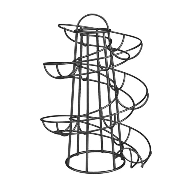Spiral Egg Rack Egg Stand Multi-functional Metal Spiral Egg Basket | Bowlift