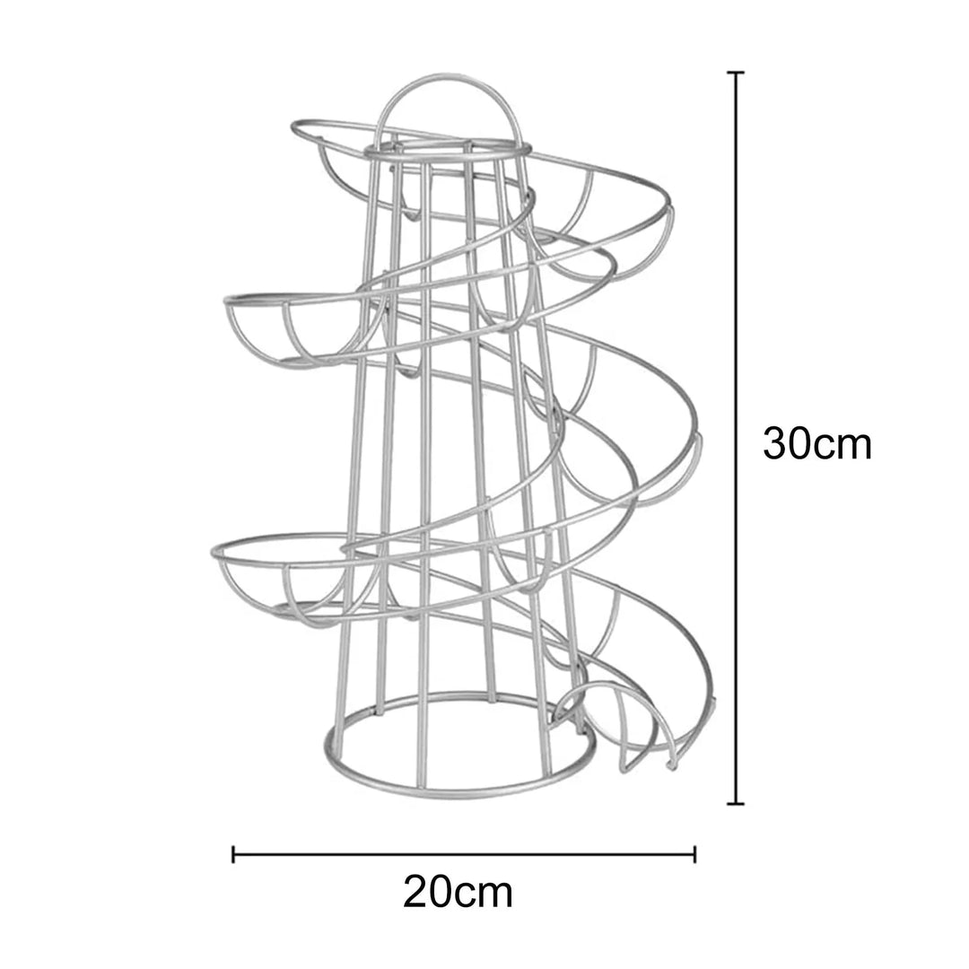 Spiral Egg Rack Egg Stand Multi-functional Metal Spiral Egg Basket | Bowlift