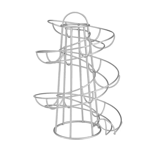 Spiral Egg Rack Egg Stand Multi-functional Metal Spiral Egg Basket | Bowlift