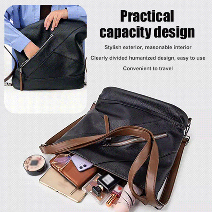BowLift | Large Capacity PU Leather Bucket Bag