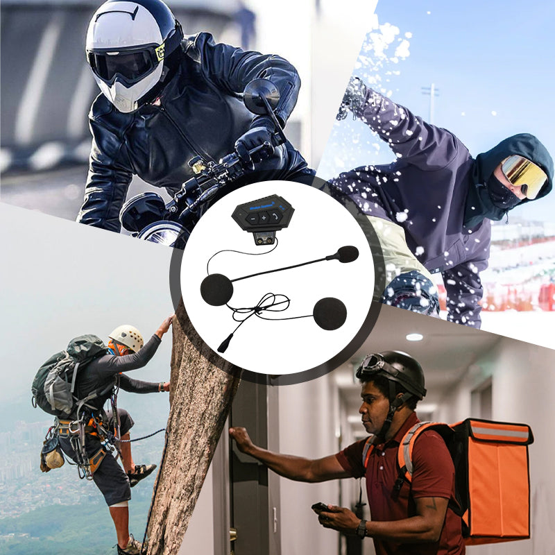 BT12 Motorcycle Helmet Bluetooth Headset Bowlift