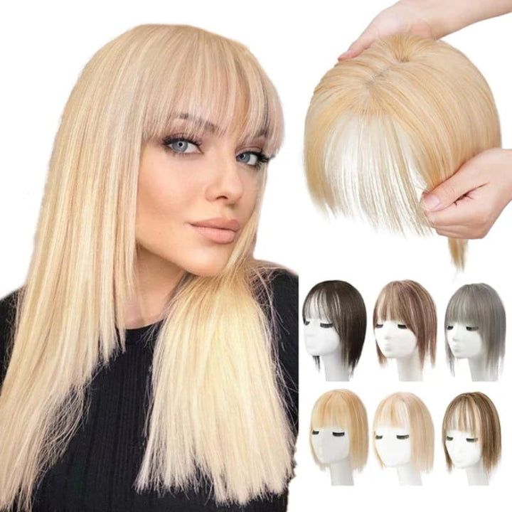 BowLift | Natural Hairpiece with Bangs for Women