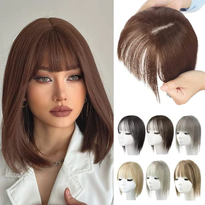 BowLift | Natural Hairpiece with Bangs for Women