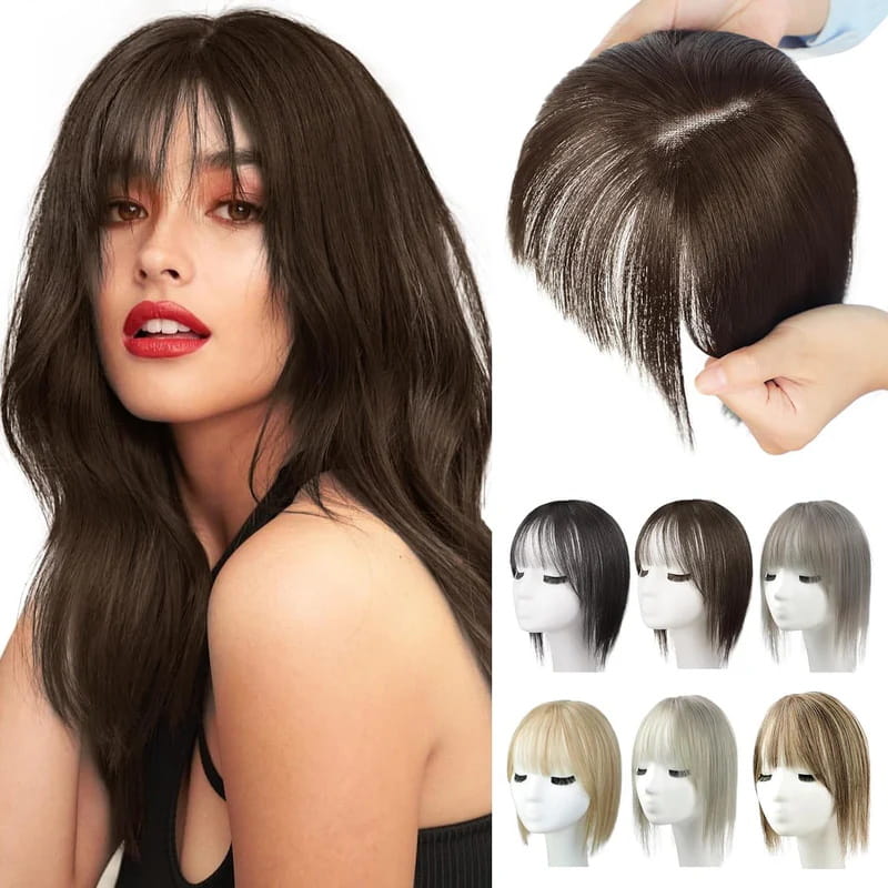 BowLift | Natural Hairpiece with Bangs for Women