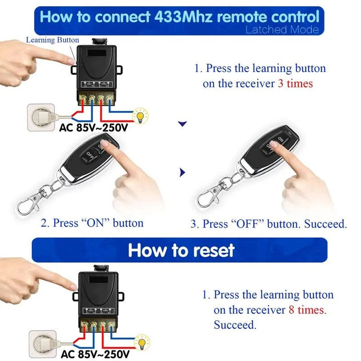 BowLift | LuxaControl Wireless Remote Control Switch Kit | Effortless control without the hassle of wiring