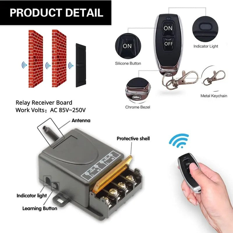 BowLift | LuxaControl Wireless Remote Control Switch Kit | Effortless control without the hassle of wiring