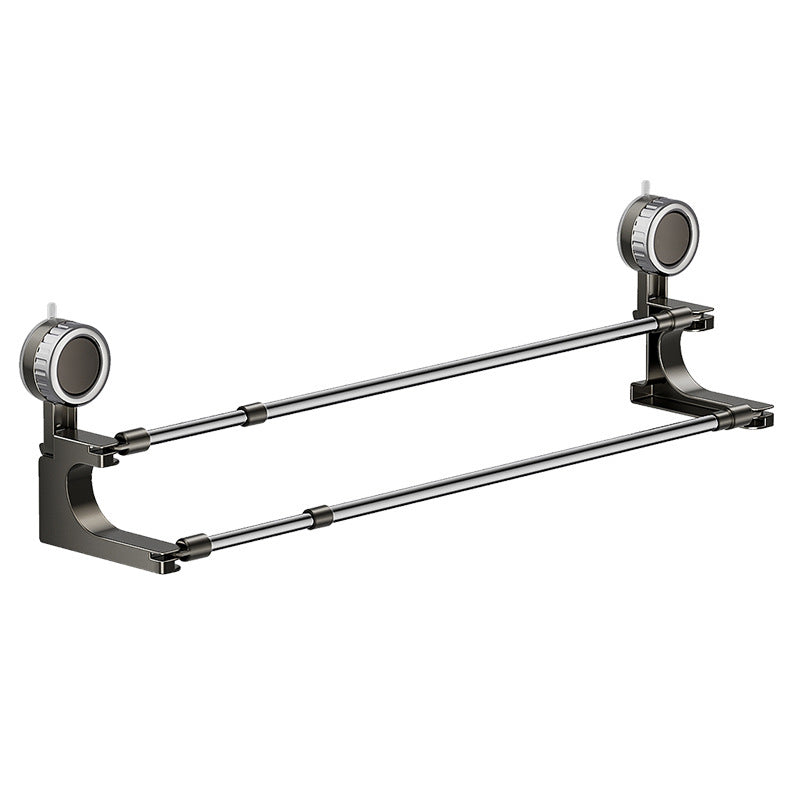 BowLift | AquaElegance Suction Cup Double Towel Holder | Effortlessly stylish towel storage with secure suction technology for a tidy bathroom