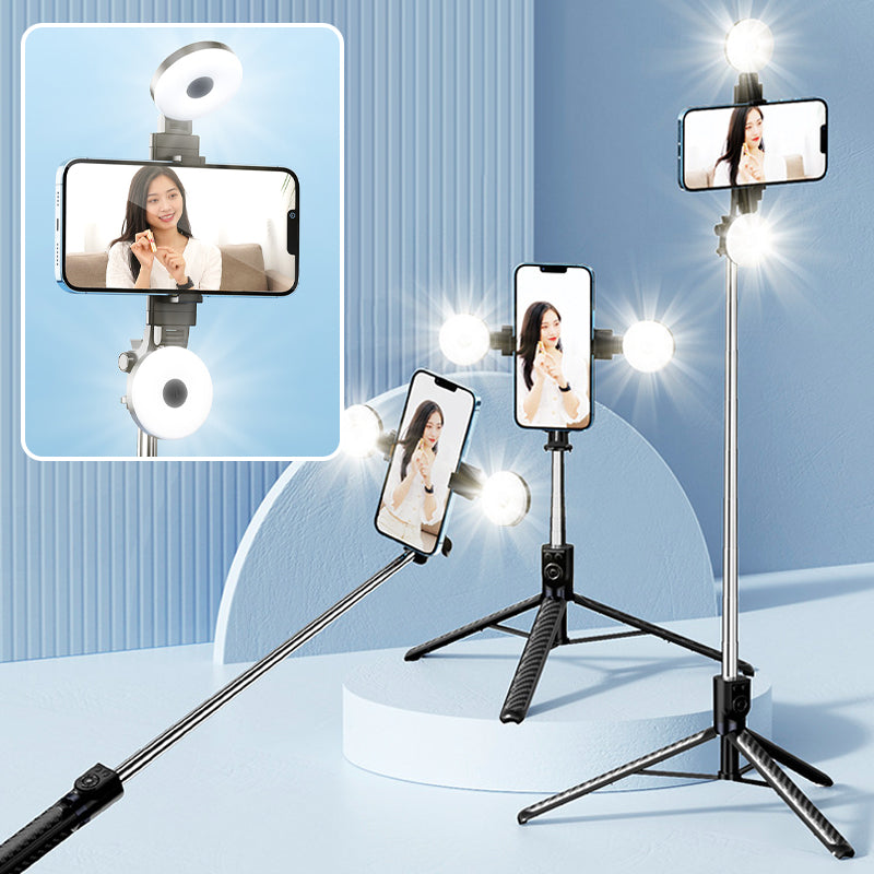 BowLift | LuxuraSnap Elite Selfie Stick Tripod | Take stunning selfies with integrated LED fill light