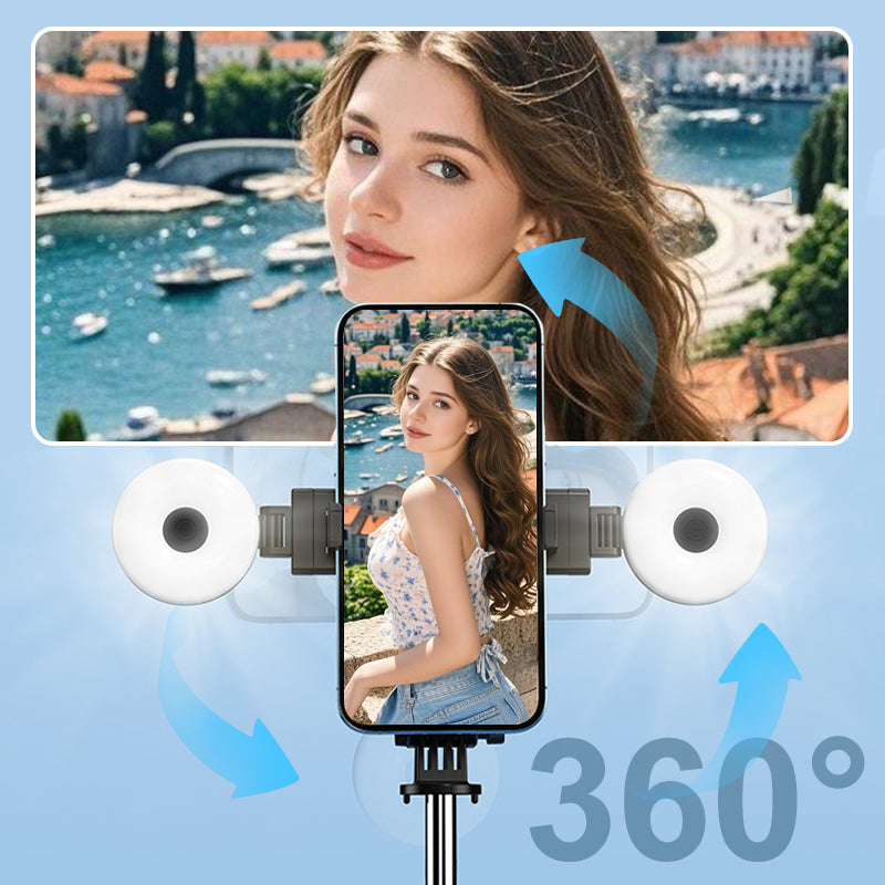 BowLift | LuxuraSnap Elite Selfie Stick Tripod | Take stunning selfies with integrated LED fill light