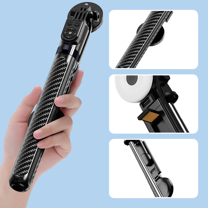BowLift | LuxuraSnap Elite Selfie Stick Tripod | Take stunning selfies with integrated LED fill light