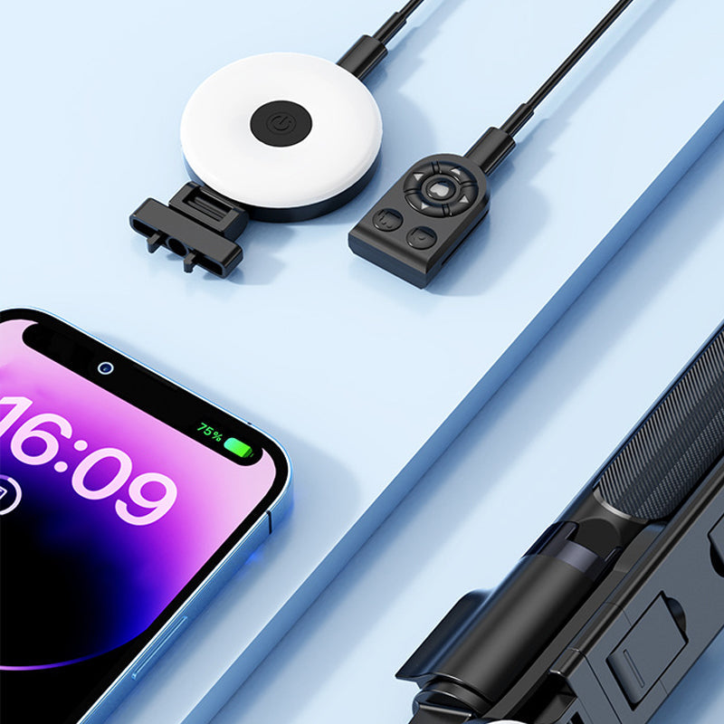 BowLift | LuxuraSnap Elite Selfie Stick Tripod | Take stunning selfies with integrated LED fill light
