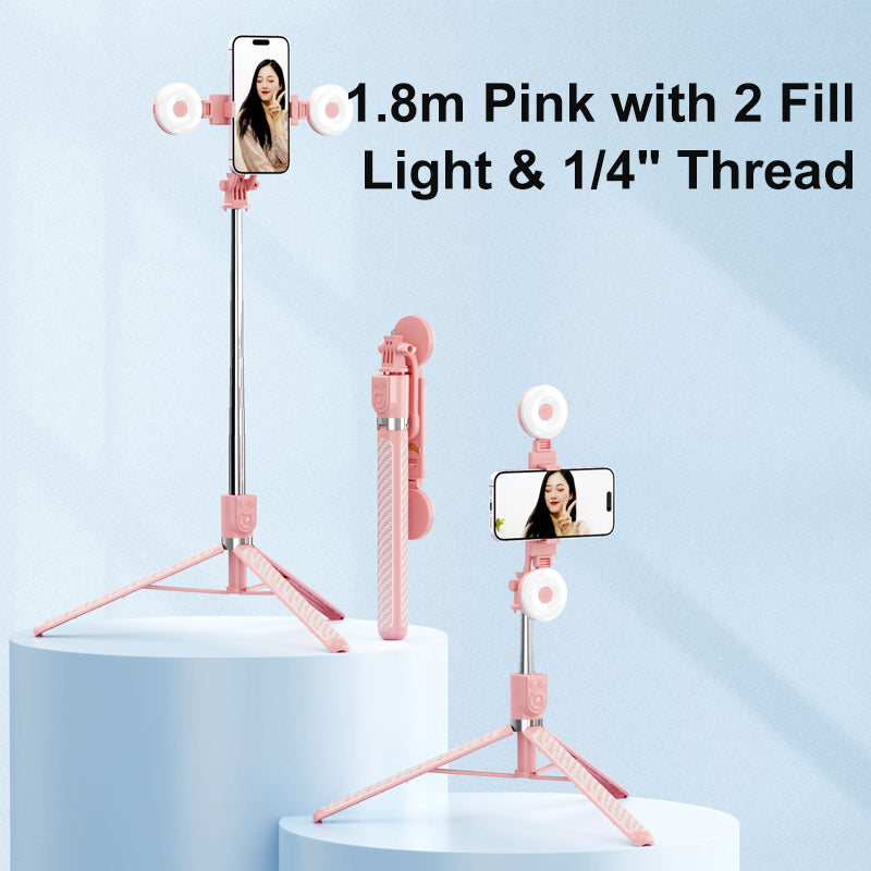 BowLift | LuxuraSnap Elite Selfie Stick Tripod | Take stunning selfies with integrated LED fill light