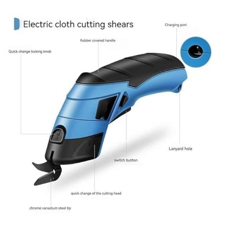 BowLift | LuxCut Elegant Rechargeable Scissors | Manual electric scissors for precision and convenience