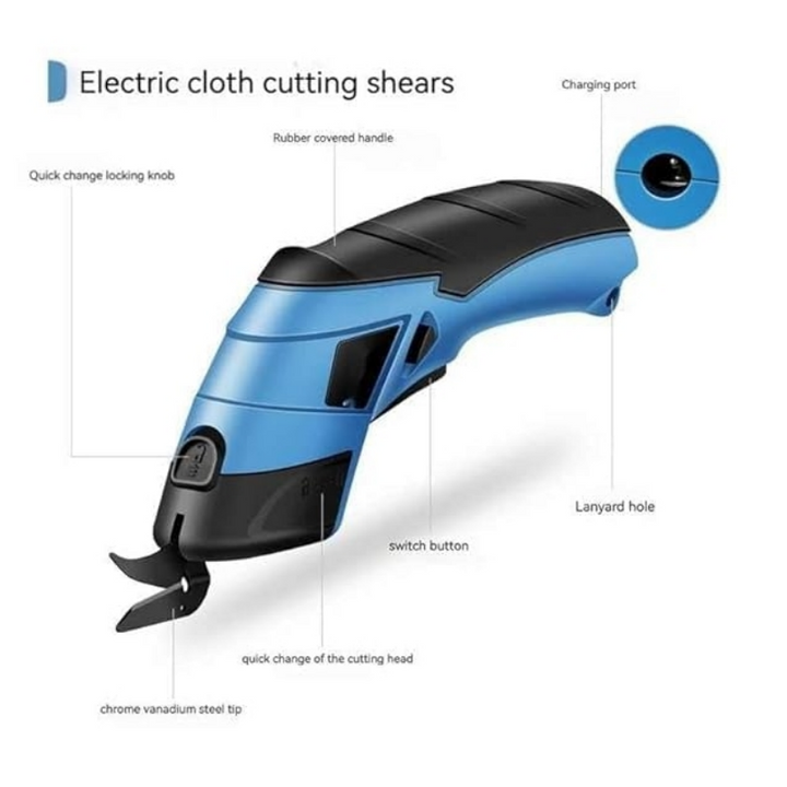 BowLift | LuxCut Elegant Rechargeable Scissors | Manual electric scissors for precision and convenience