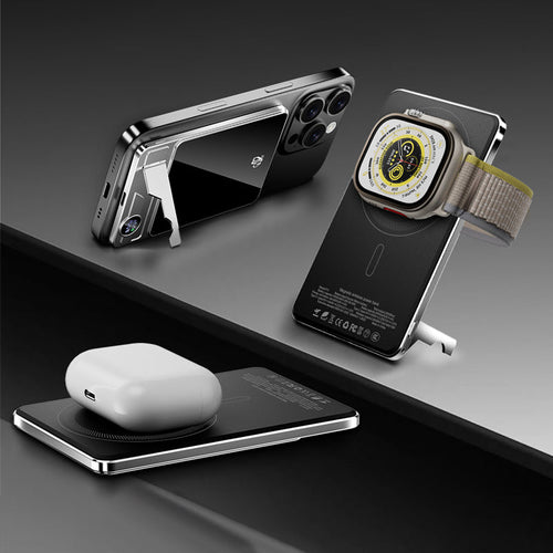 BowLift | LuxuraTech Dual-Mode Magnetic Power Bank | Versatile charging solution with integrated stand for ultimate convenience