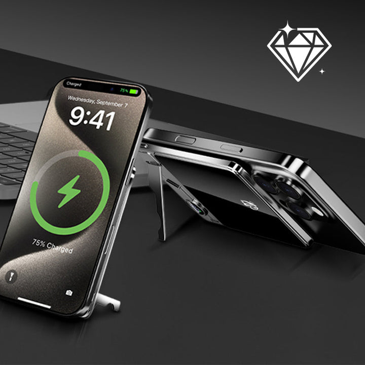 BowLift | LuxuraTech Dual-Mode Magnetic Power Bank | Versatile charging solution with integrated stand for ultimate convenience