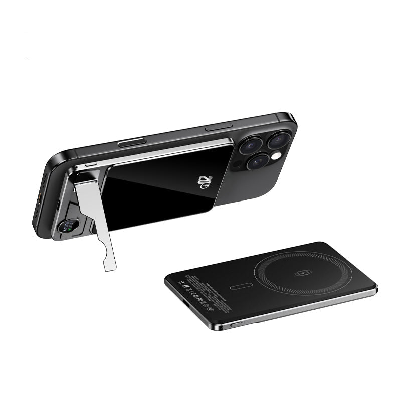 BowLift | LuxuraTech Dual-Mode Magnetic Power Bank | Versatile charging solution with integrated stand for ultimate convenience