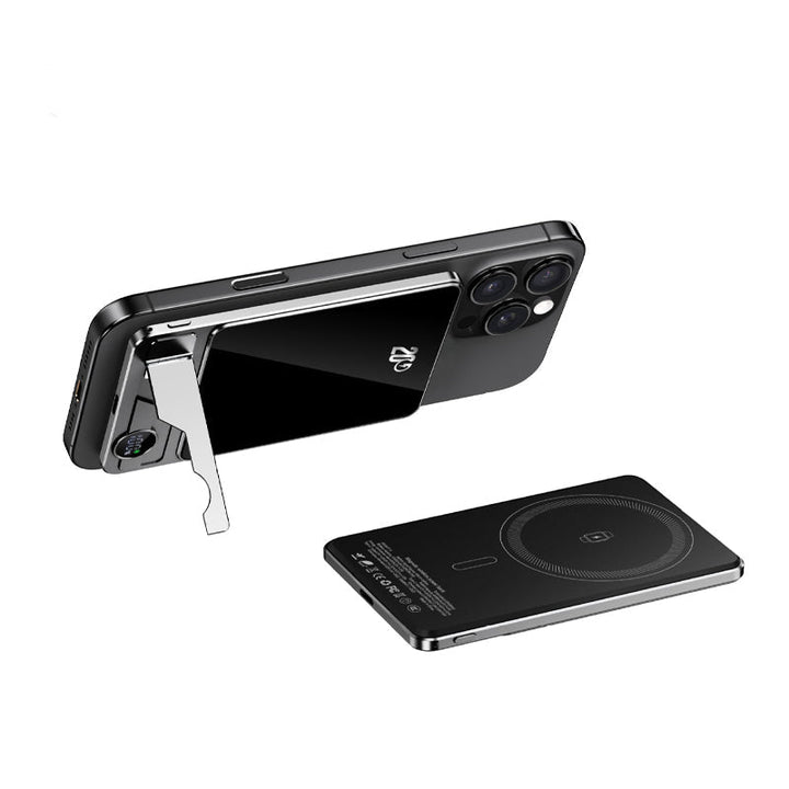 BowLift | LuxuraTech Dual-Mode Magnetic Power Bank | Versatile charging solution with integrated stand for ultimate convenience