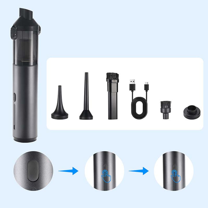 BowLift | LuxVac Elite Wireless Car Vacuum Cleaner | High-power handheld vacuum cleaner for effortless car detailing