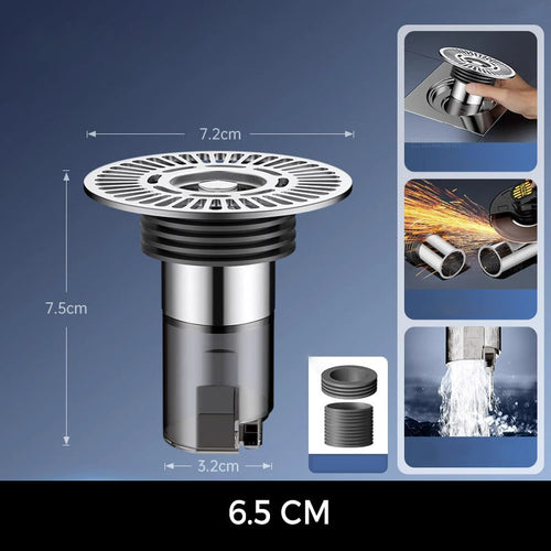 BowLift | Round expanded floor drain for bathroom