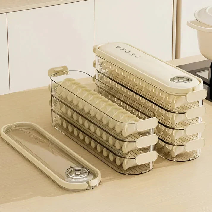 BowLift | Stackable Storage Box with Lid - FridgeStack