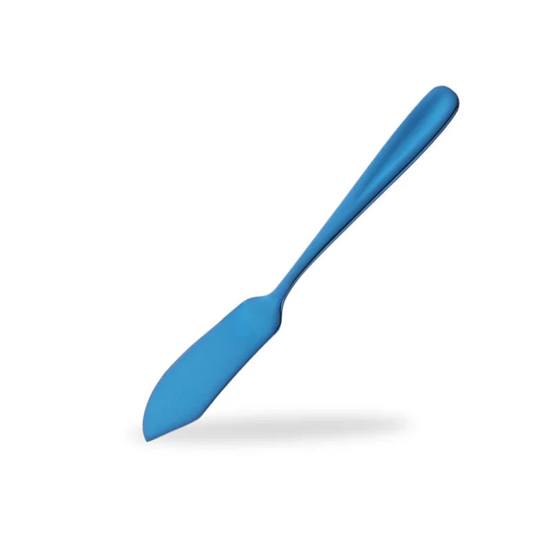 Stainless Steel Butter Knife Colorful Dessert Jam Cream Cheese Spreader | Bowlift