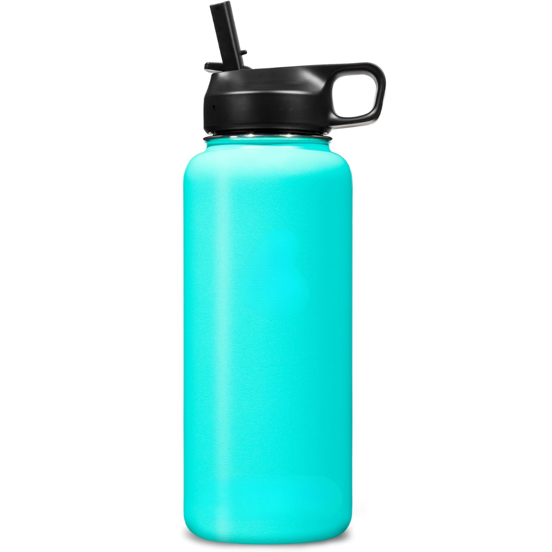 BowLift | Stainless Steel Insulated Water Bottle with Straw - For Cold & Hot Drinks