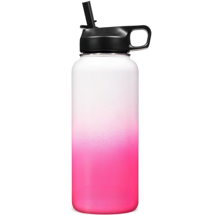 BowLift | Stainless Steel Insulated Water Bottle with Straw - For Cold & Hot Drinks